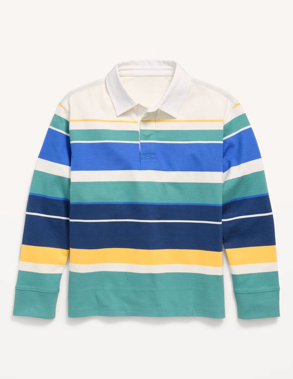 Playera tipo polo de algodón para niño 1