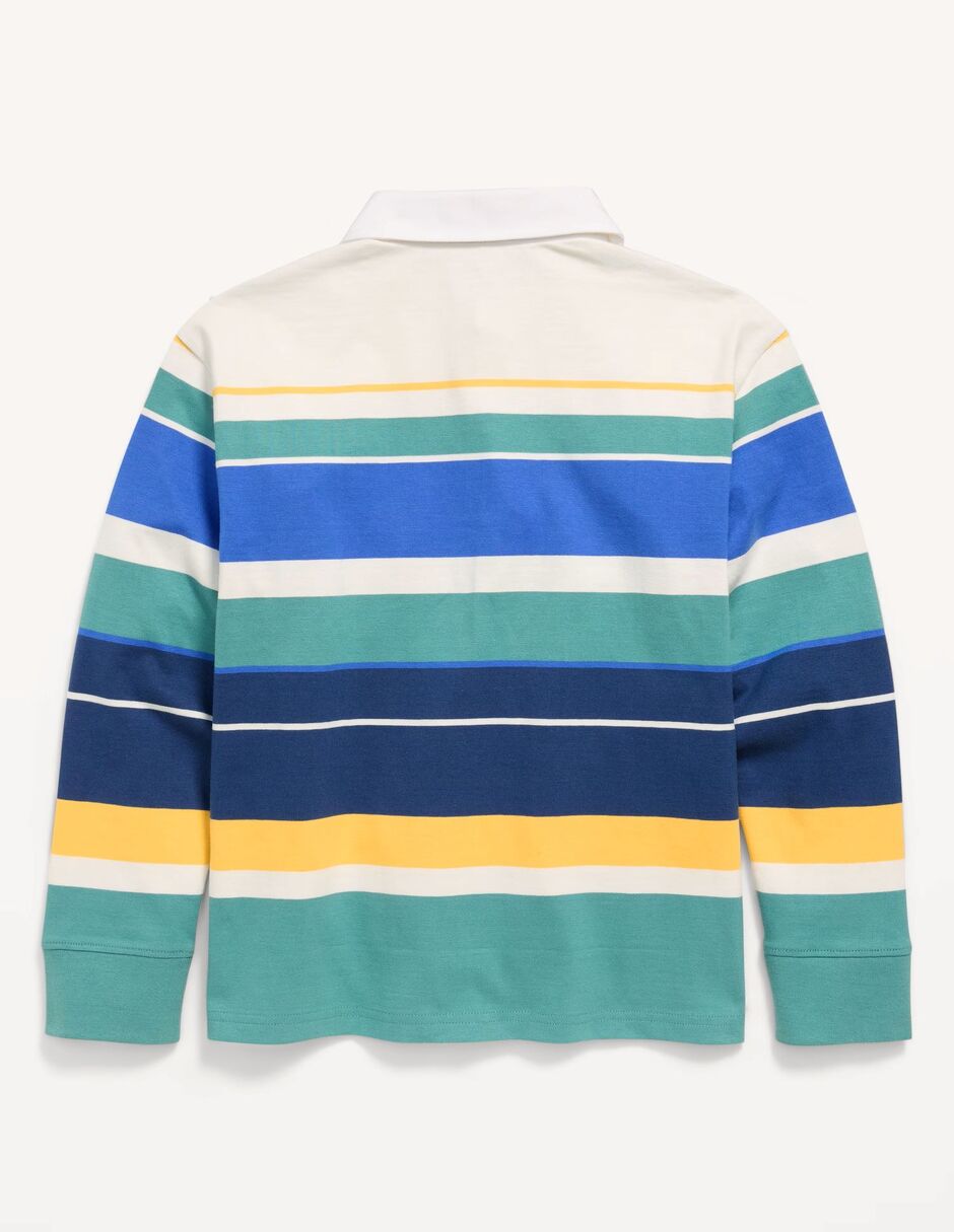 Playera tipo polo de algodón para niño 4
