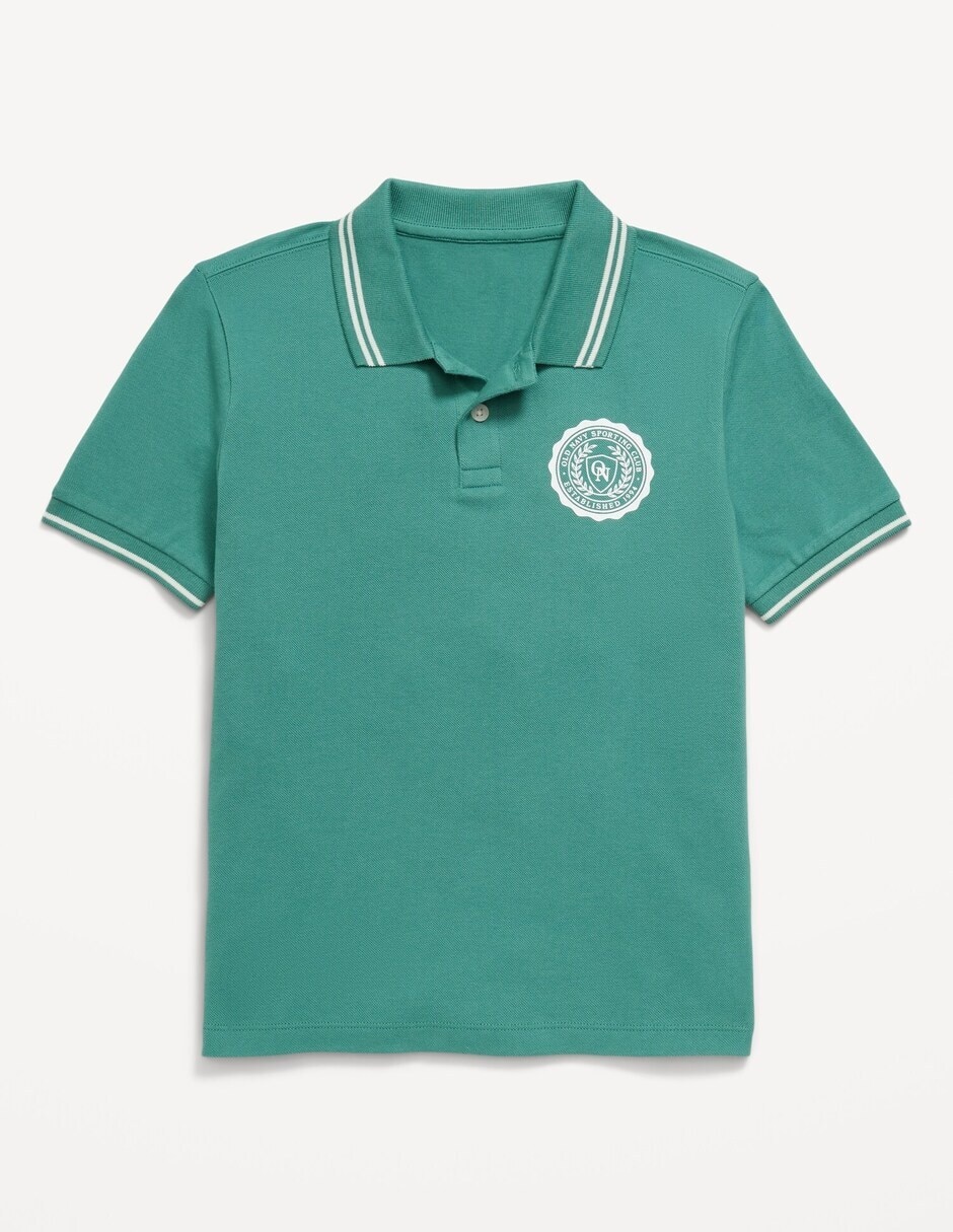Playera tipo polo de algodón para niño Playera tipo polo de algodón para niño
