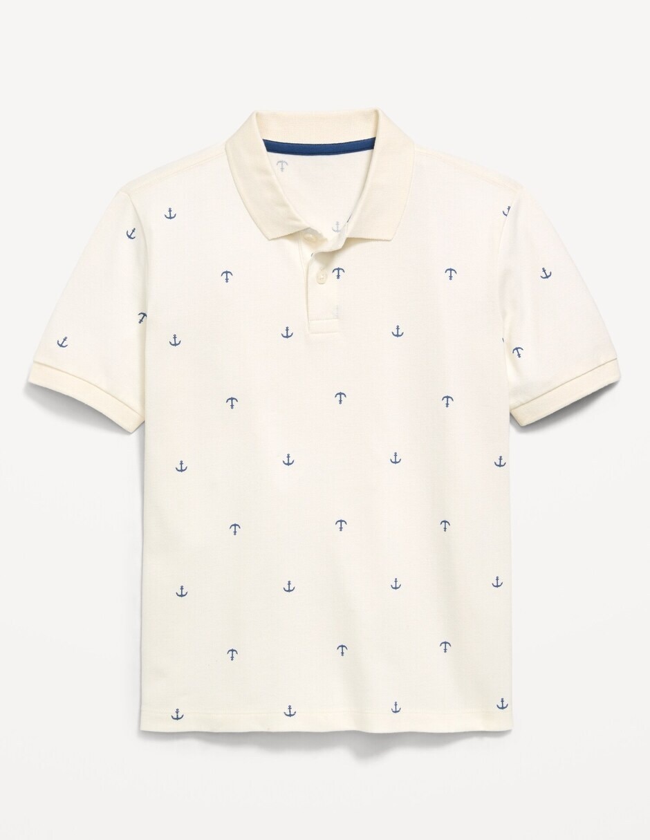 Playera tipo polo de algodón para niño Playera tipo polo de algodón para niño