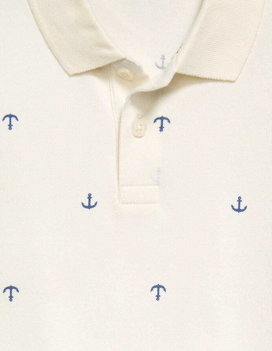 Playera tipo polo de algodón para niño 3