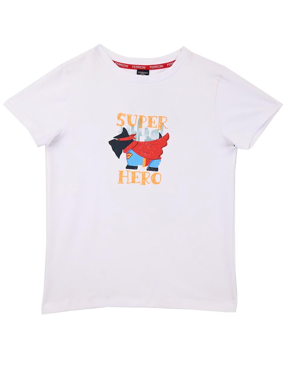 Playera Corbe manga corta para niño Playera Corbe manga corta para niño