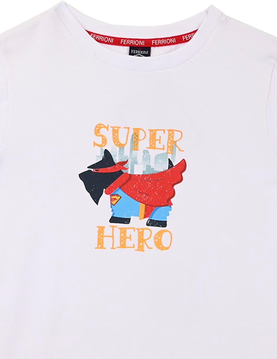 Playera Corbe manga corta para niño