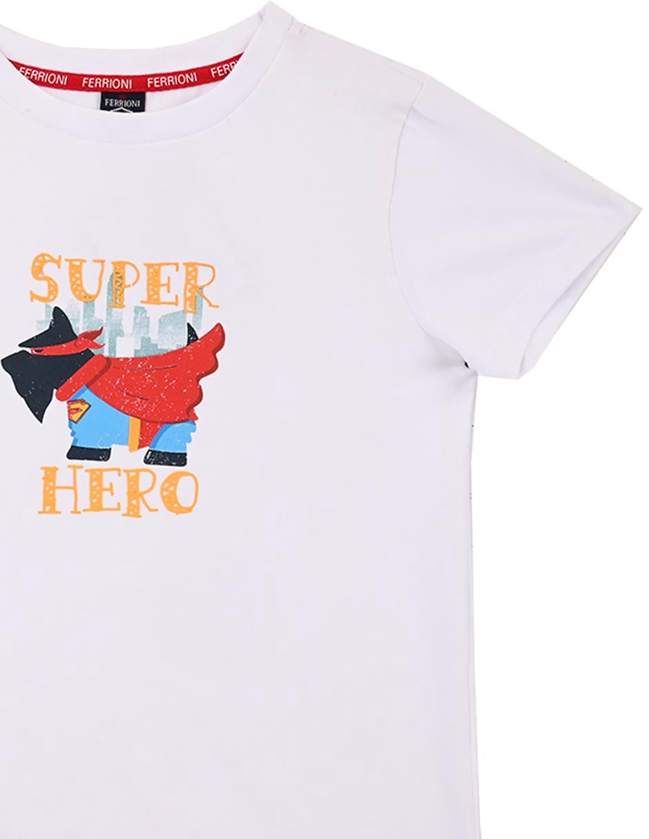 Playera Corbe manga corta para niño