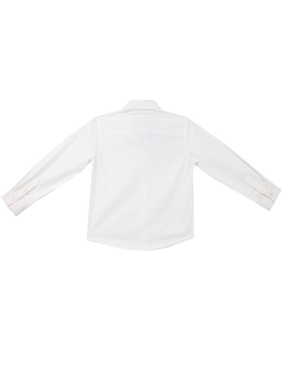 Camisa casual Ferrioni Bruno de algodón manga larga para niño
