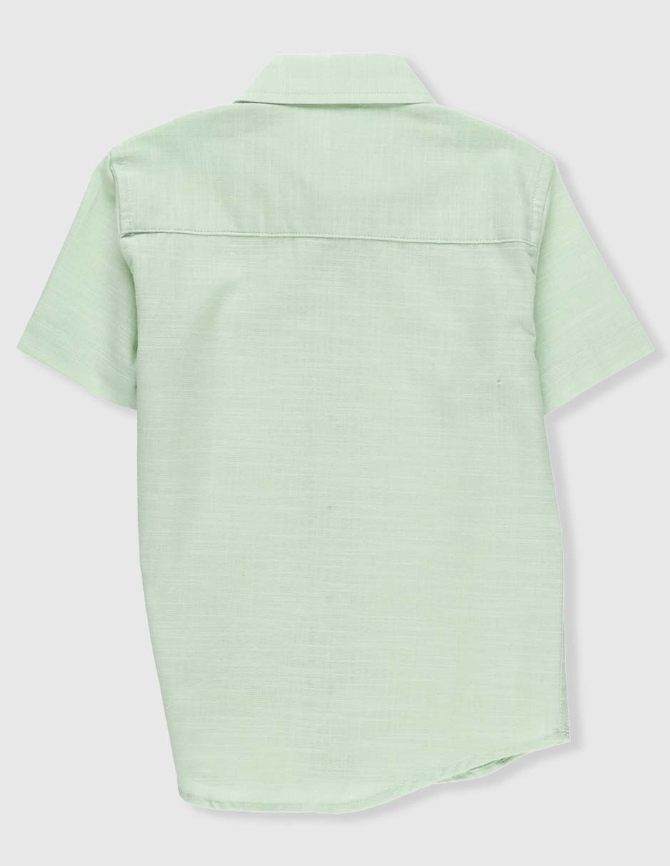 Camisa casual Piquenique de algodón manga corta para niño