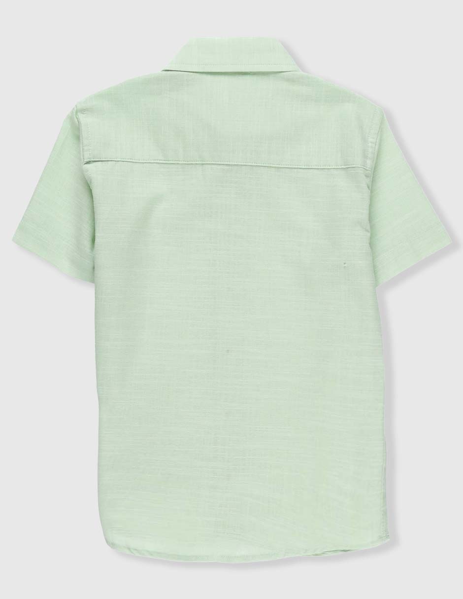 Camisa casual Piquenique de algodón manga corta para niño