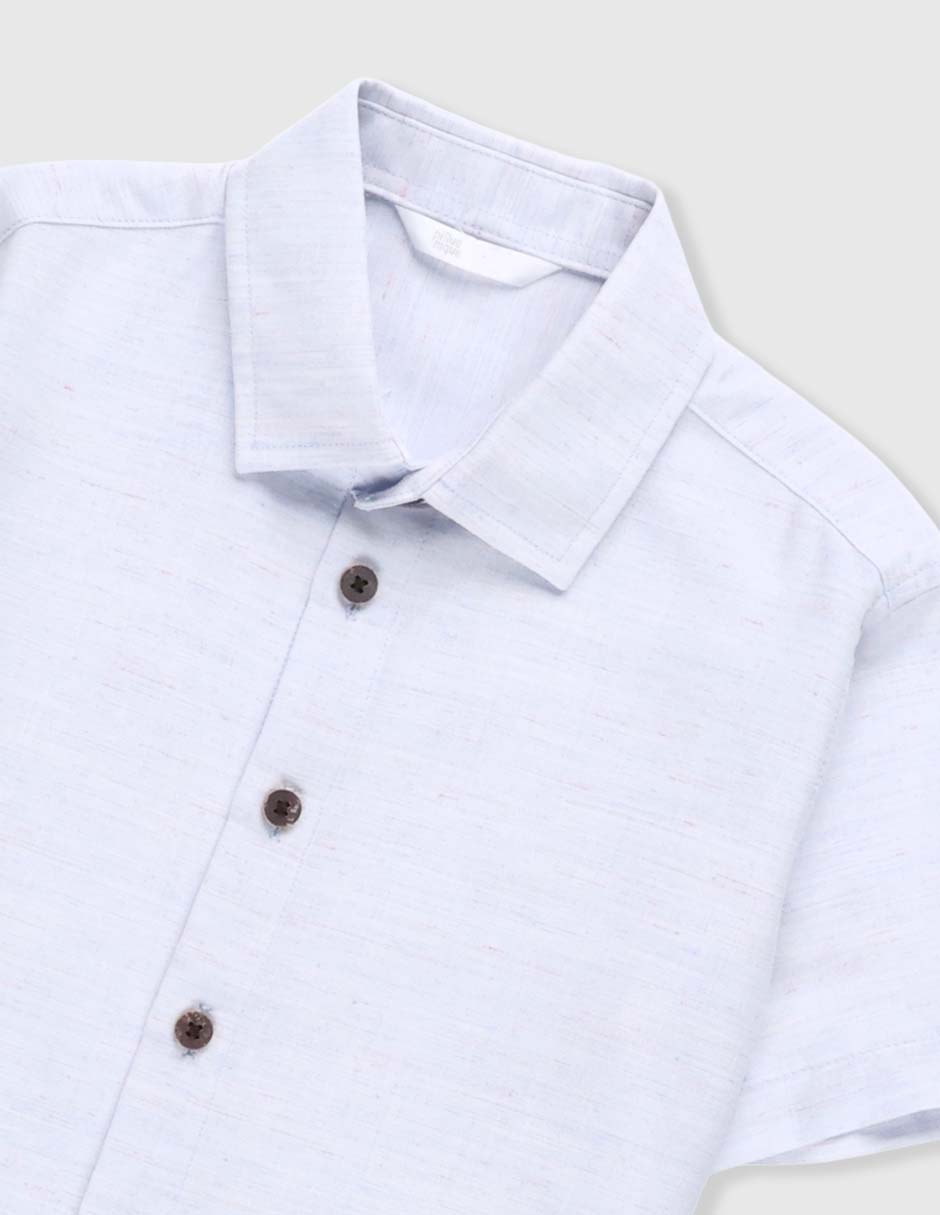 Camisa casual Piquenique manga corta para niño