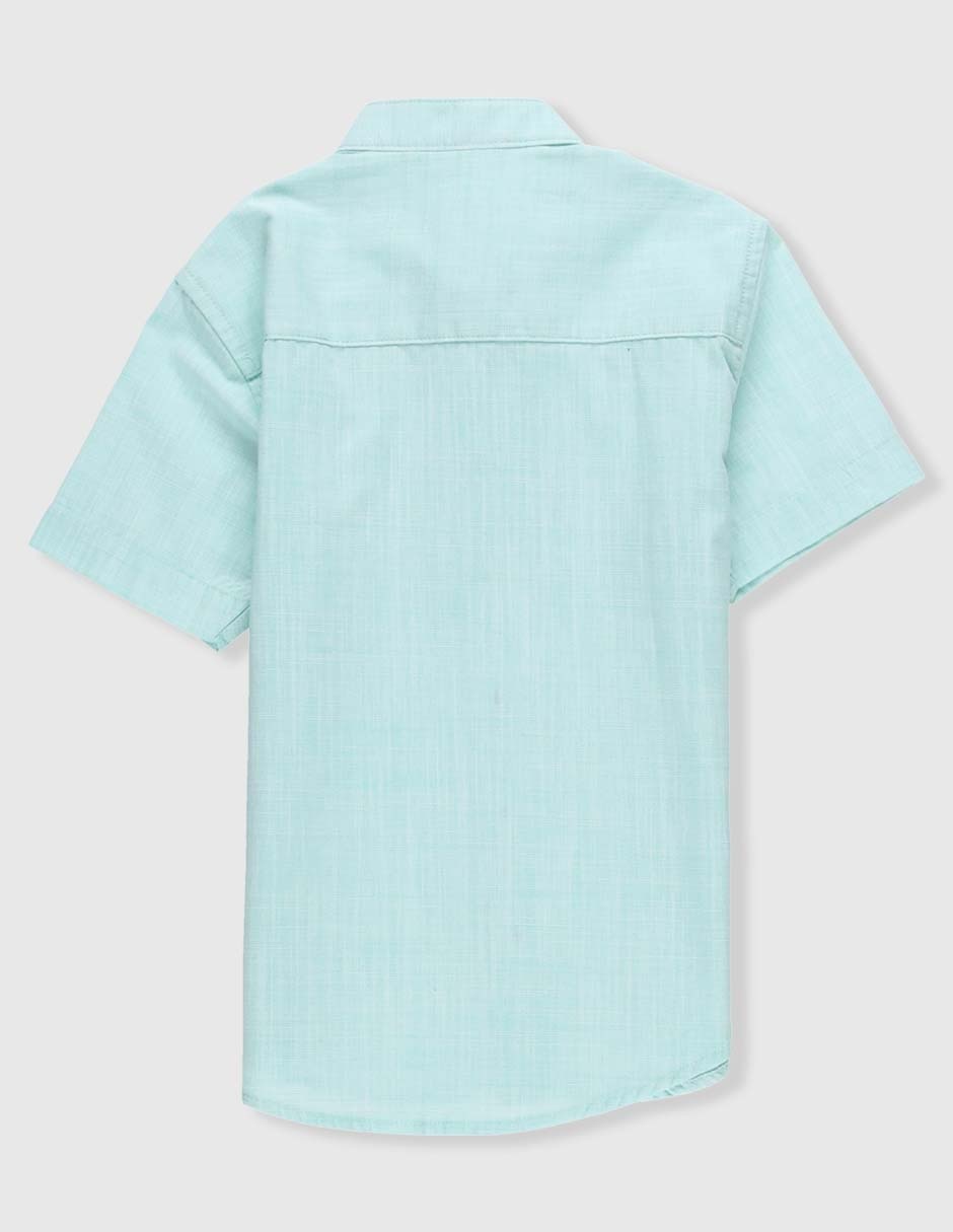 Camisa casual Piquenique de algodón manga corta para niño