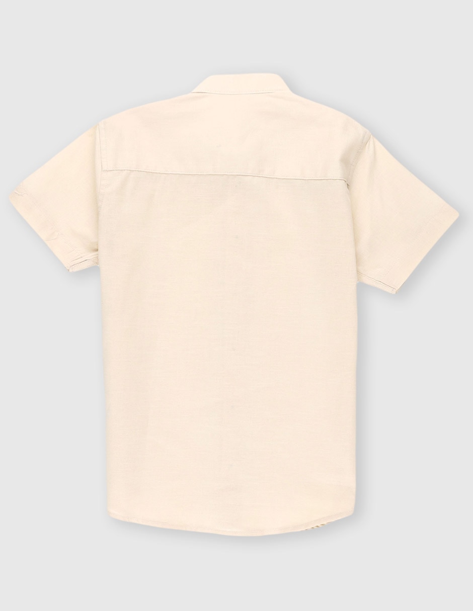 Camisa casual Piquenique de algodón manga corta para niño