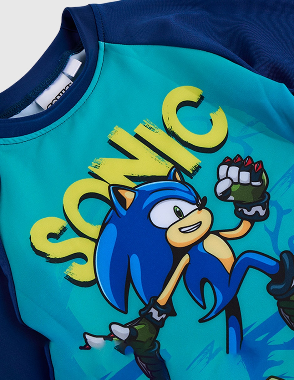 Traje de baño bóxer sonic sonic sonic infantil niño