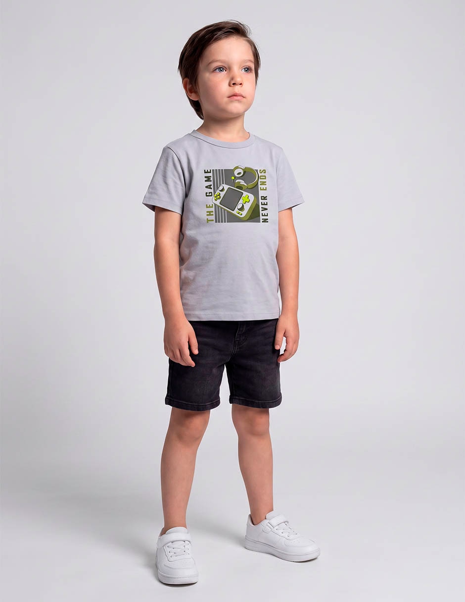 Playera manga corta para niño Playera manga corta para niño