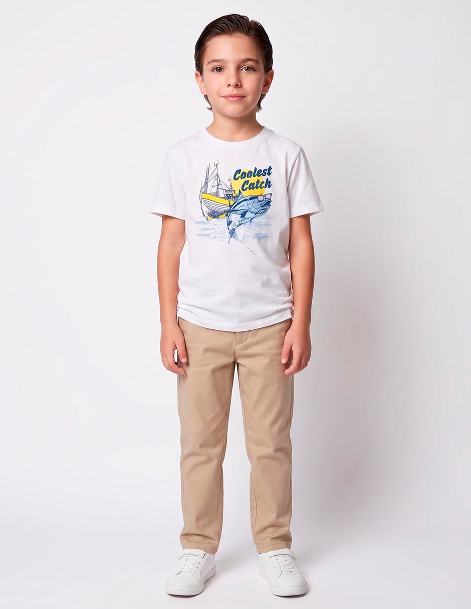 Playera manga corta para niño Playera manga corta para niño