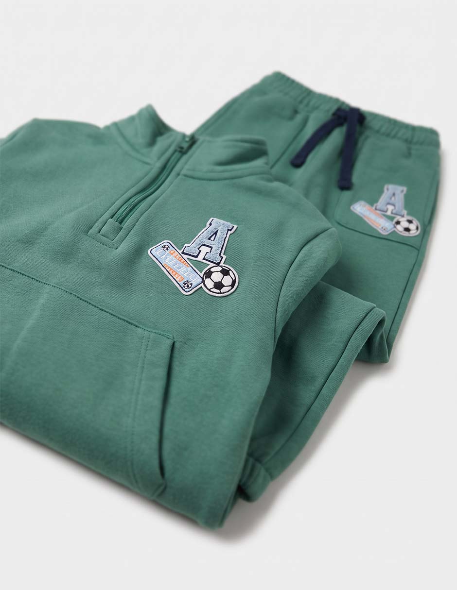 Conjunto pants casual de algodón para niño 2 piezas 4