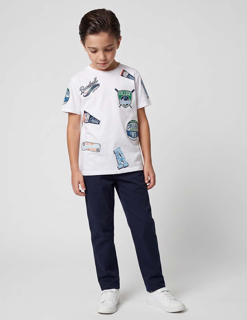 Playera manga 3/4 para niño Playera manga 3/4 para niño
