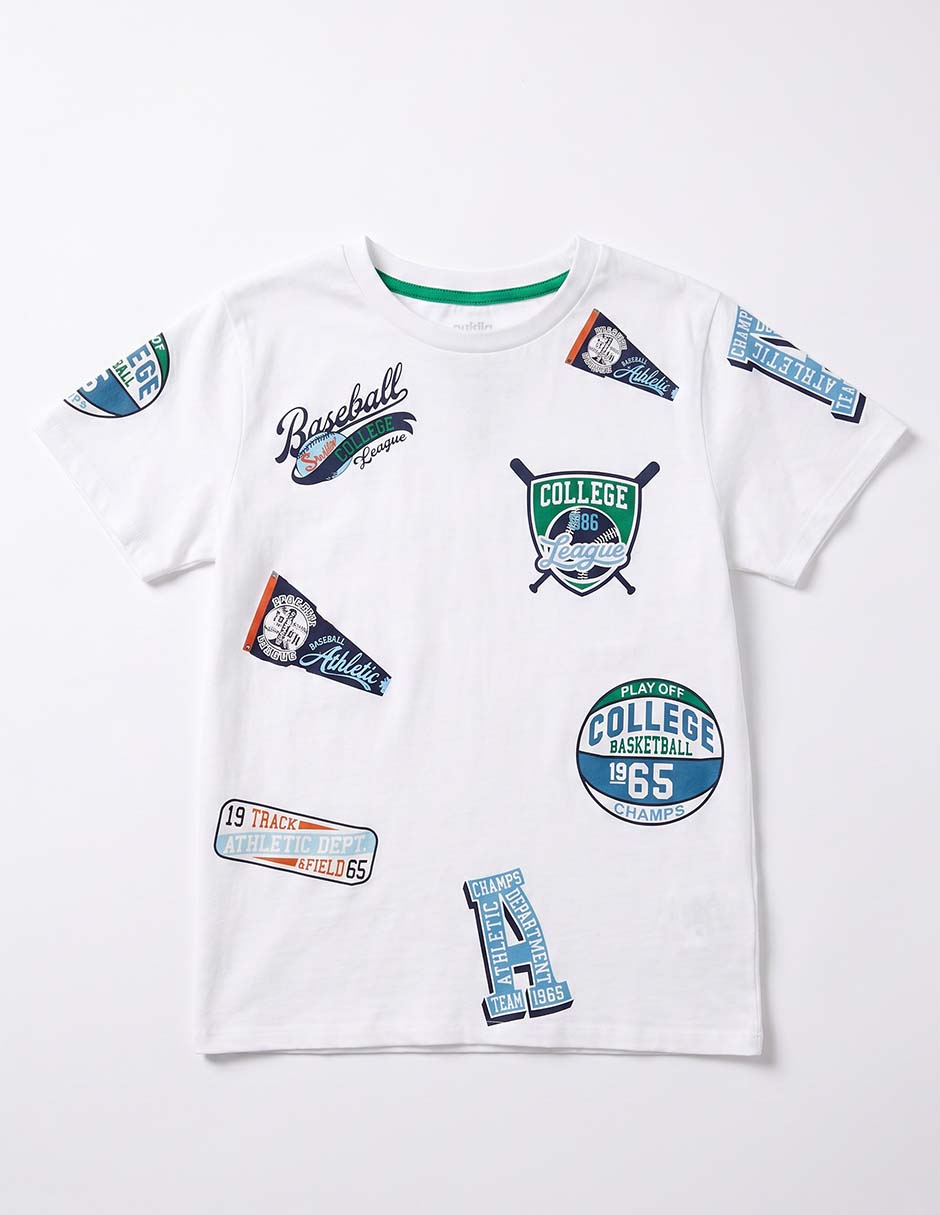 Playera manga 3/4 para niño 3
