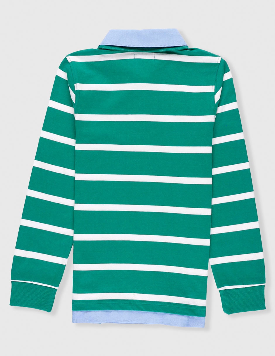 Playera tipo polo de algodón para niño 3