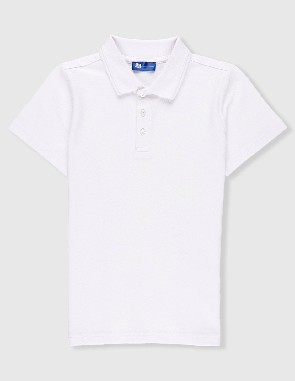 Playera tipo polo de algodón para niño 1