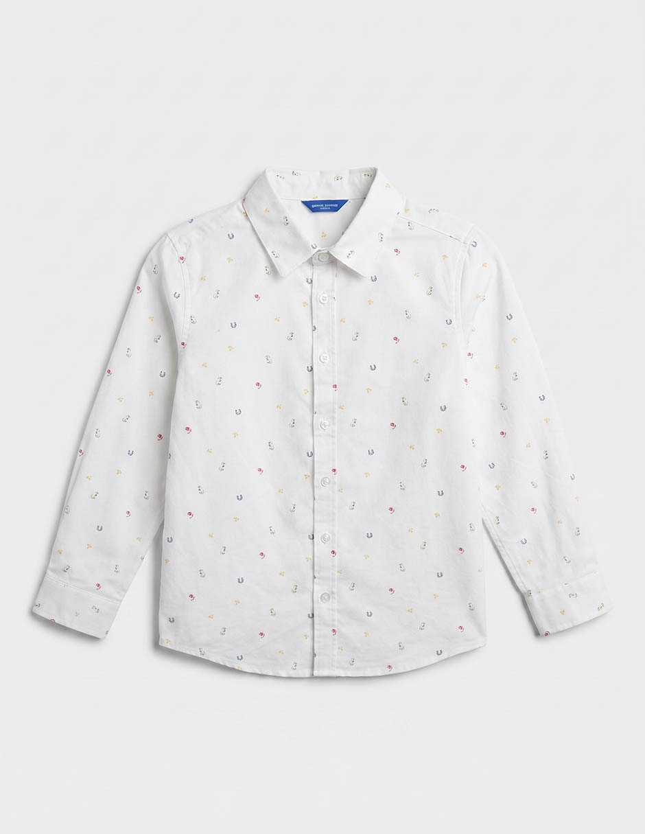 Camisa casual manga larga para niño 2