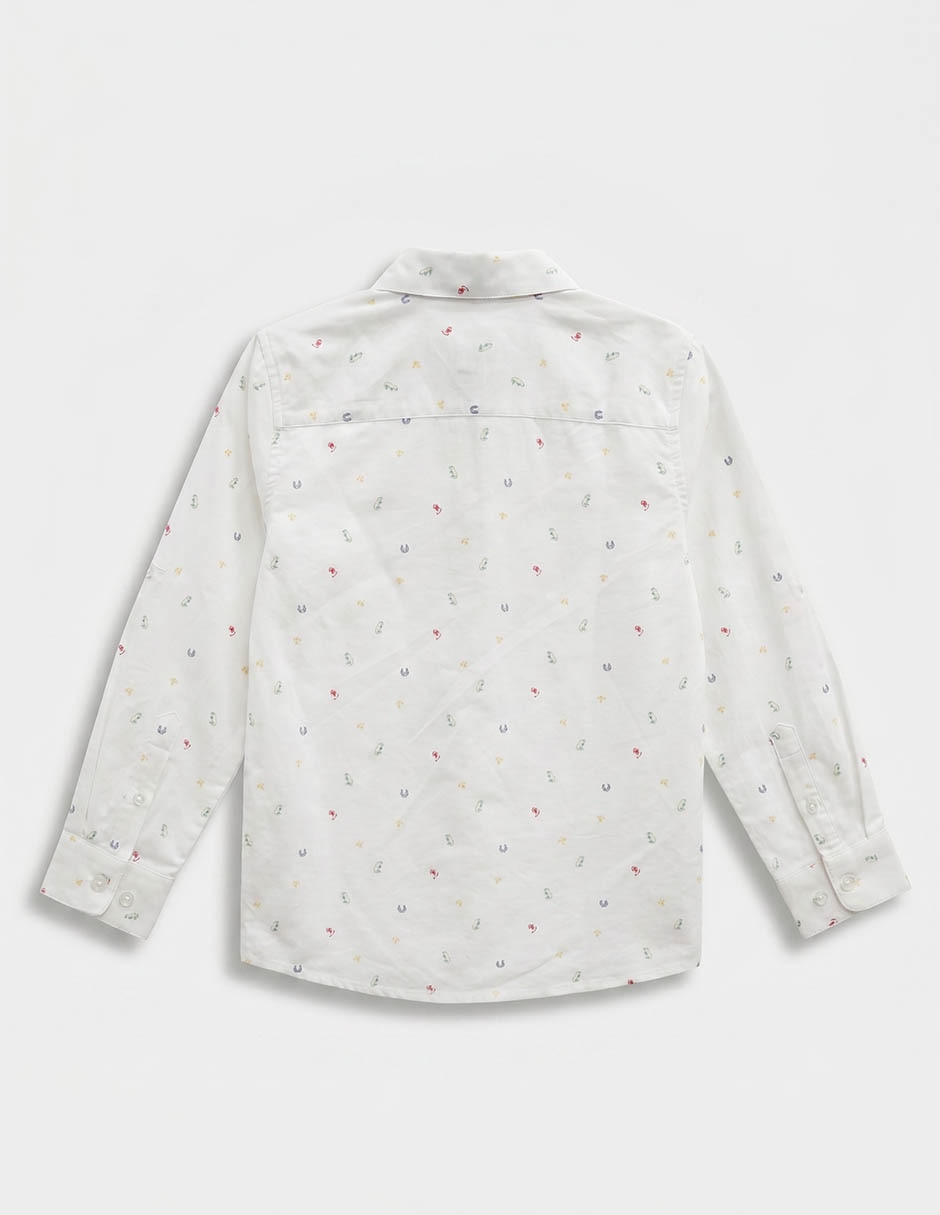 Camisa casual manga larga para niño 3