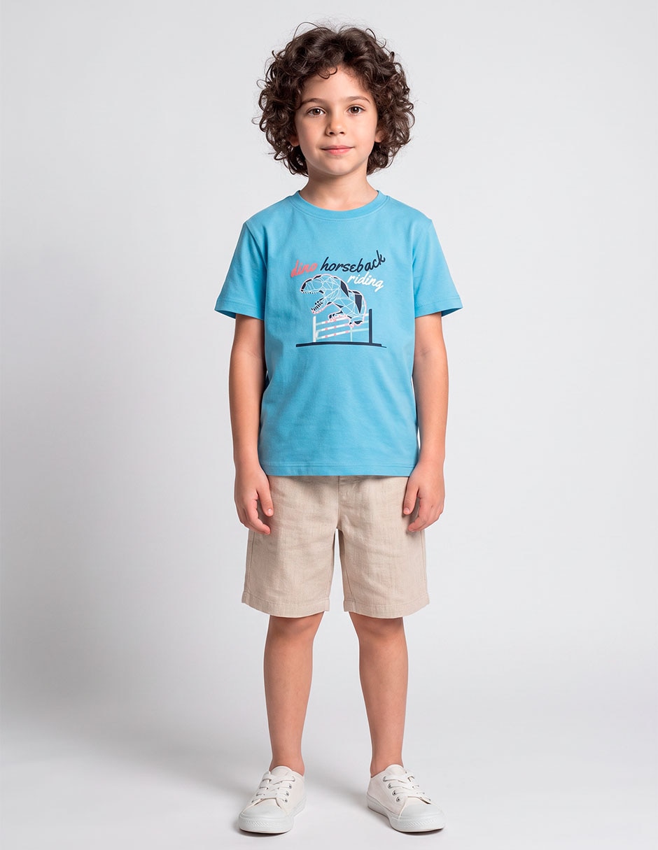 Playera manga corta para niño Playera manga corta para niño