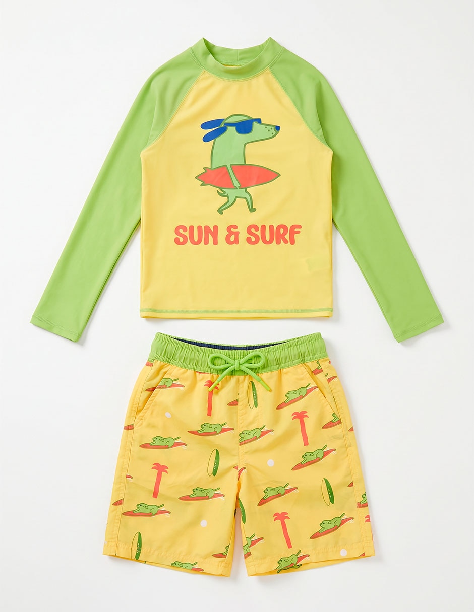 Traje de baño wetshirt para niño Traje de baño wetshirt para niño