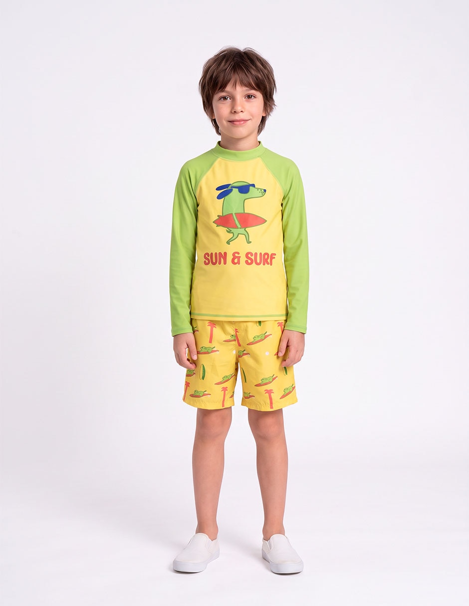 Traje de baño wetshirt para niño 5