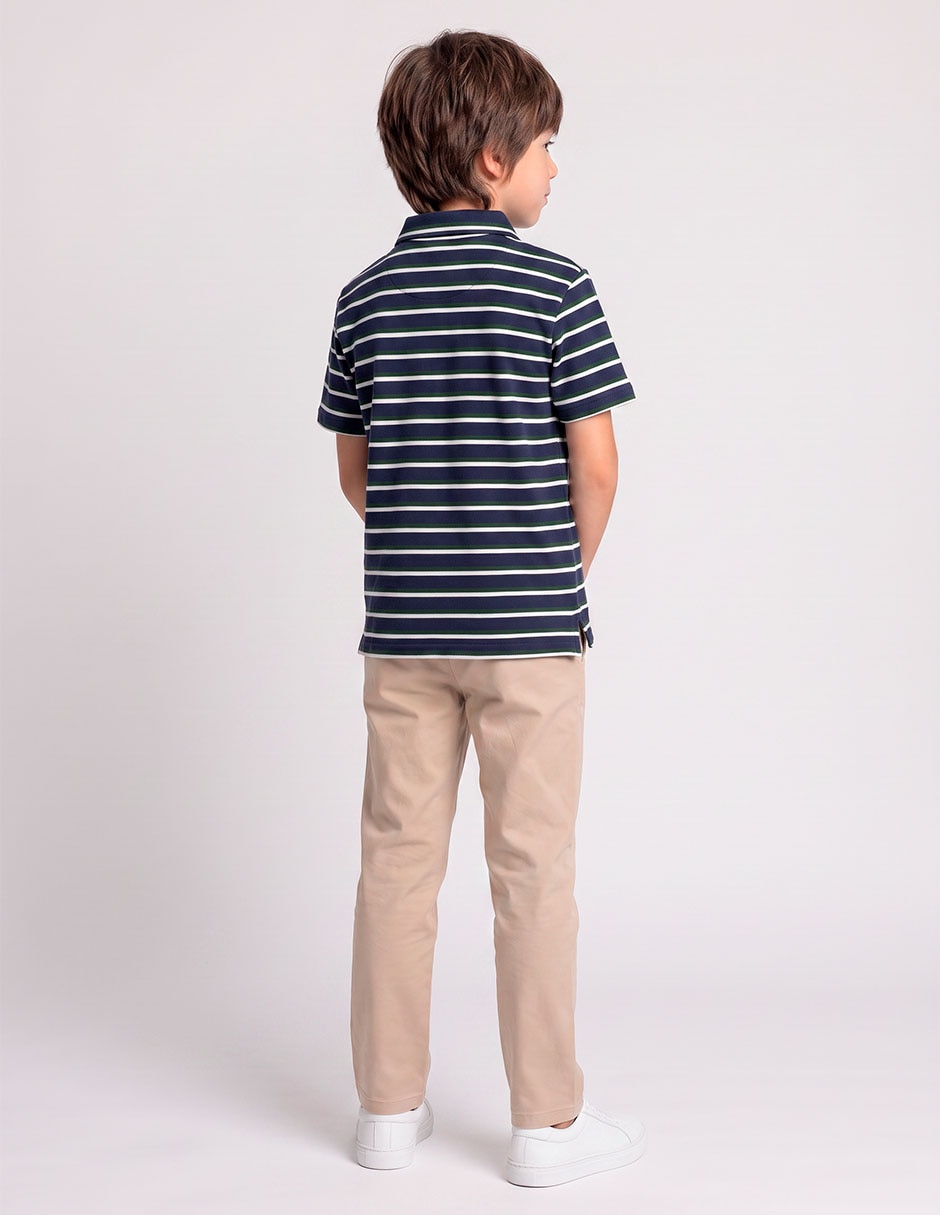 Playera tipo polo para niño 5