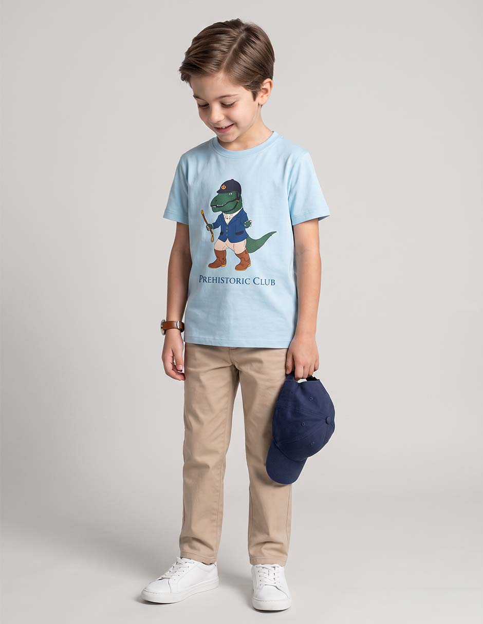 Playera manga corta para niño