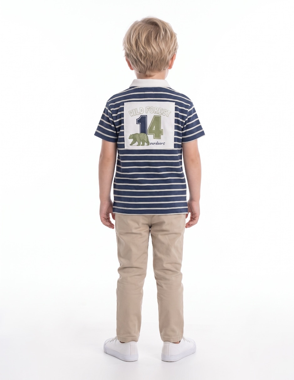 Playera tipo polo para niño 2