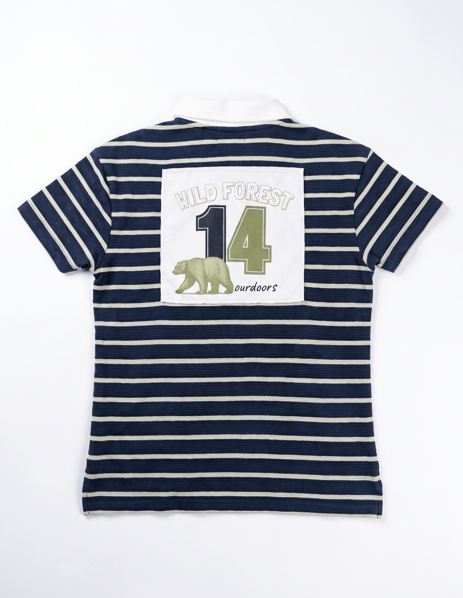 Playera tipo polo para niño 4