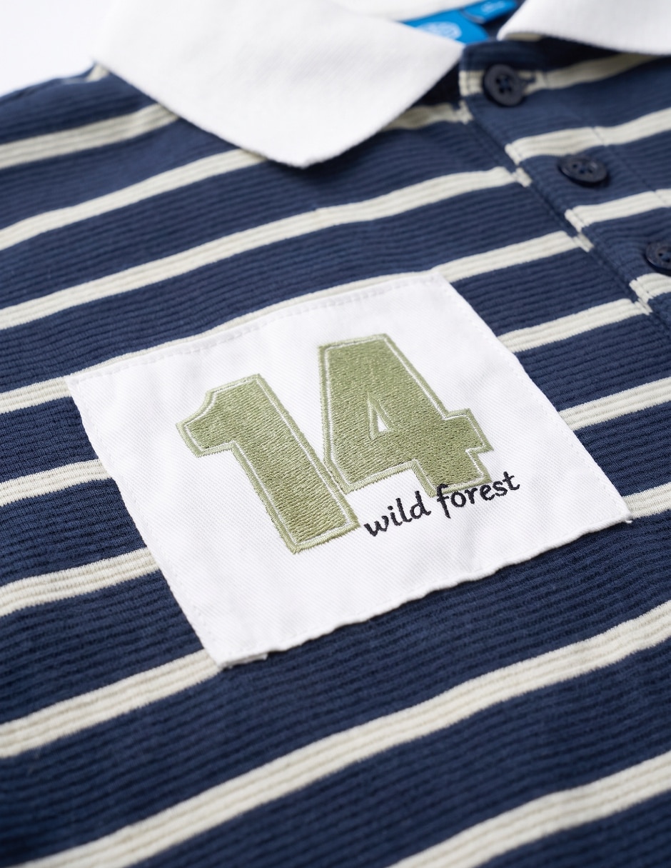 Playera tipo polo para niño 5