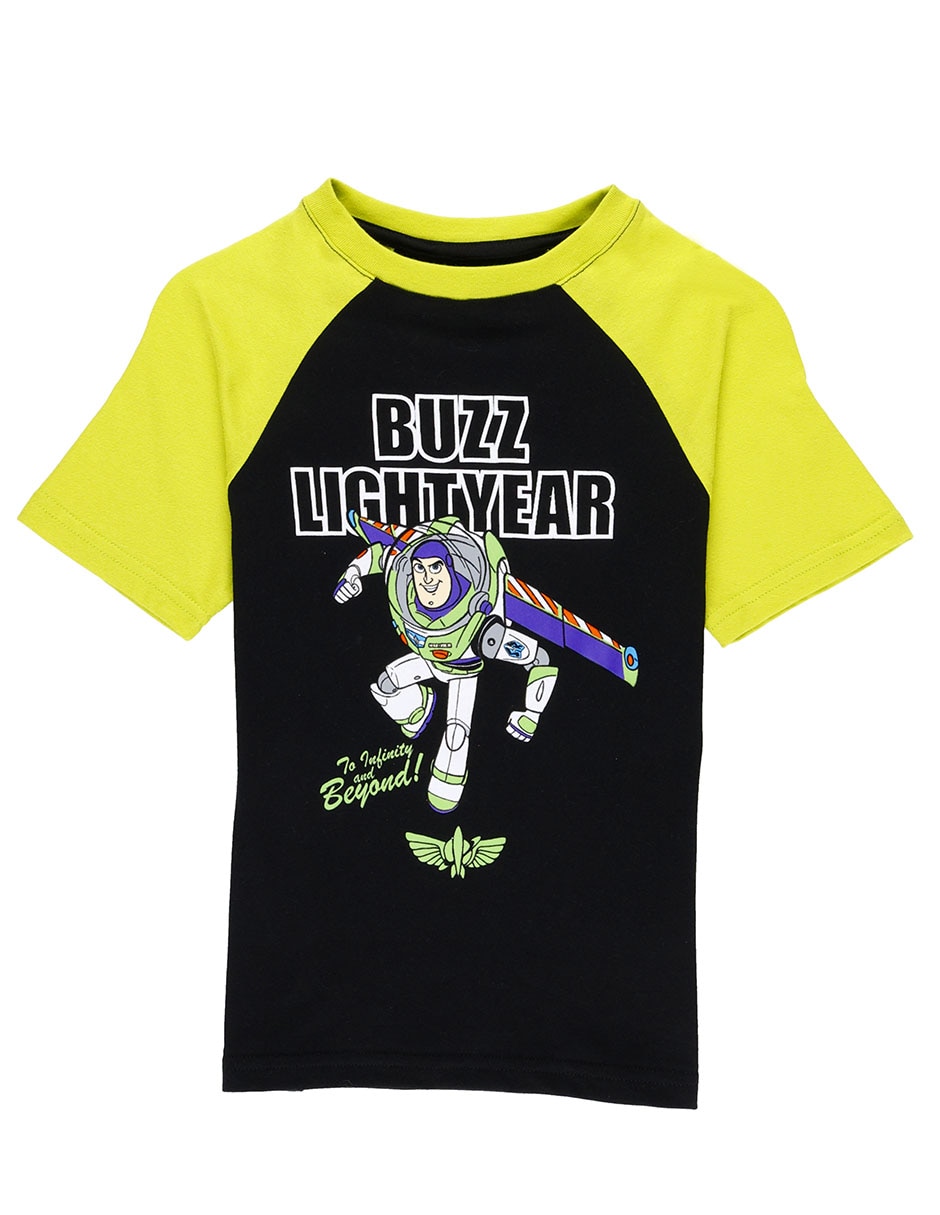Playera Disney Buzz Lightyear Toy Story manga corta para niño