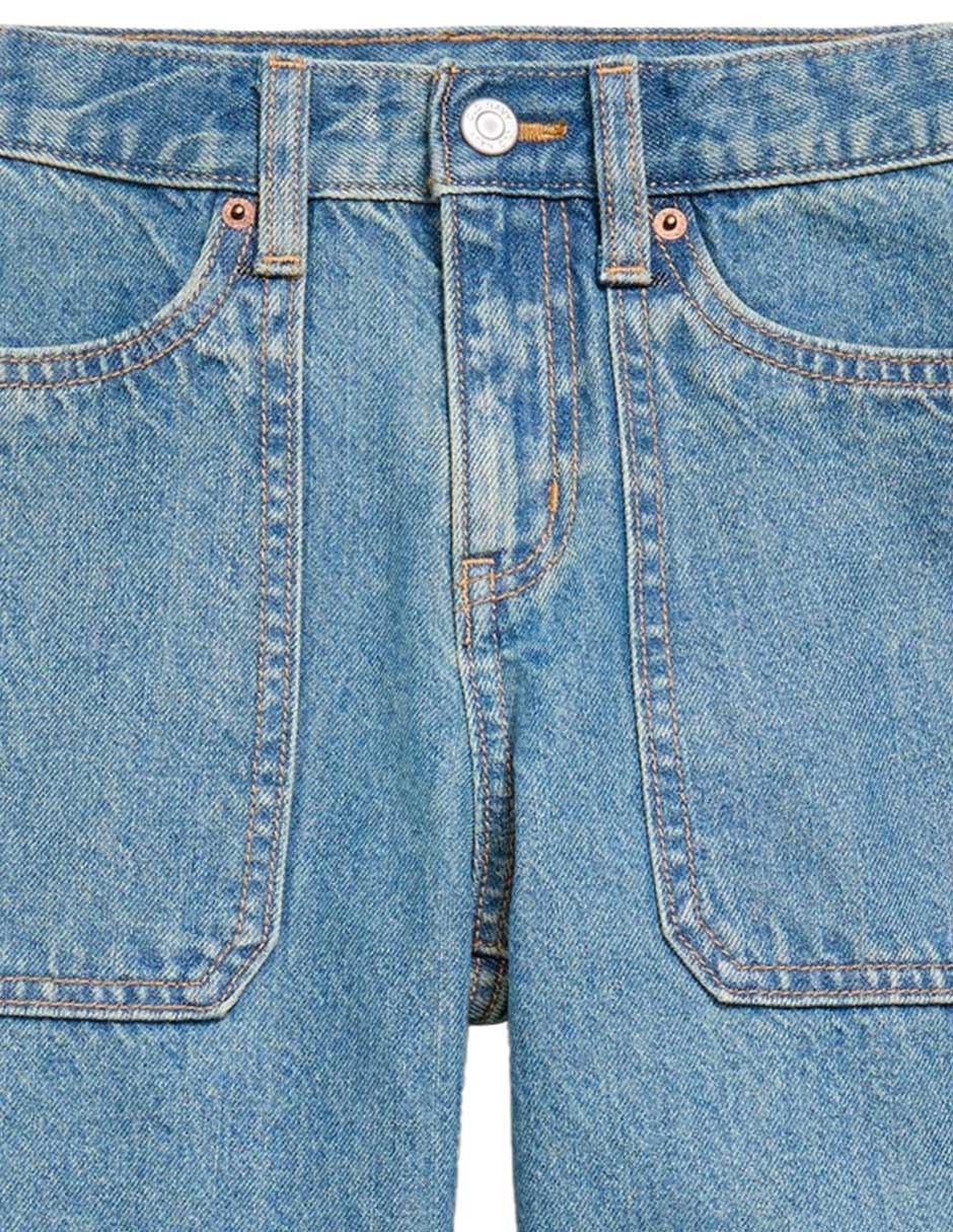 Jeans carpenter baggy Old Navy lavado medio para niño