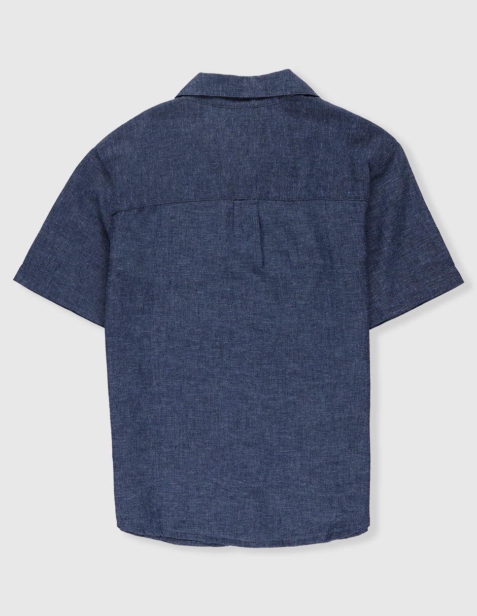 Camisa casual Old Navy de lino manga corta para niño