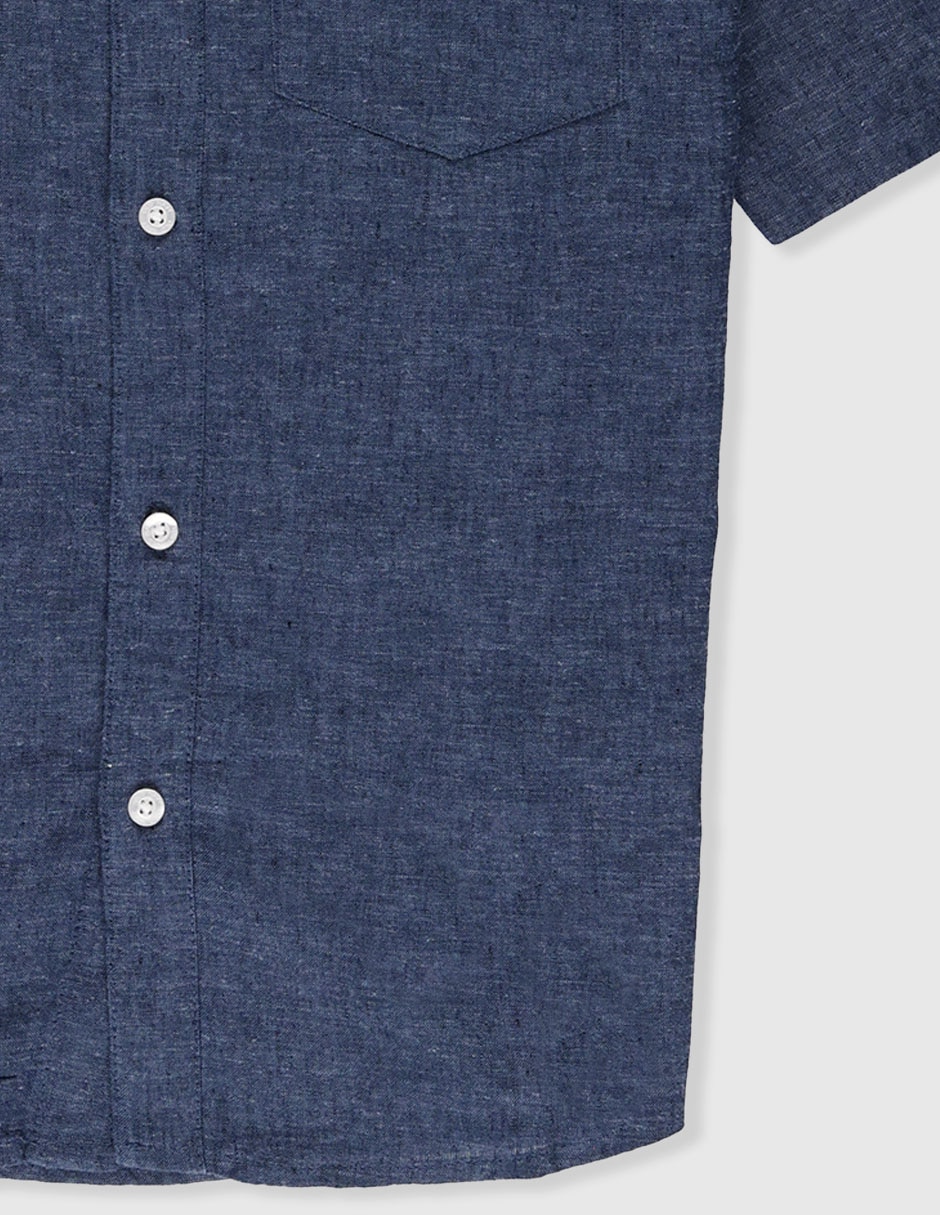 Camisa casual Old Navy de lino manga corta para niño