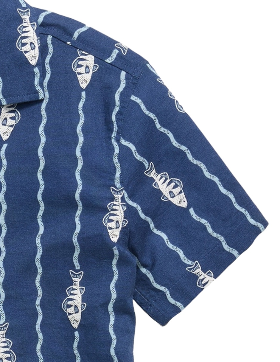 Camisa casual old navy de algodón manga corta para niño