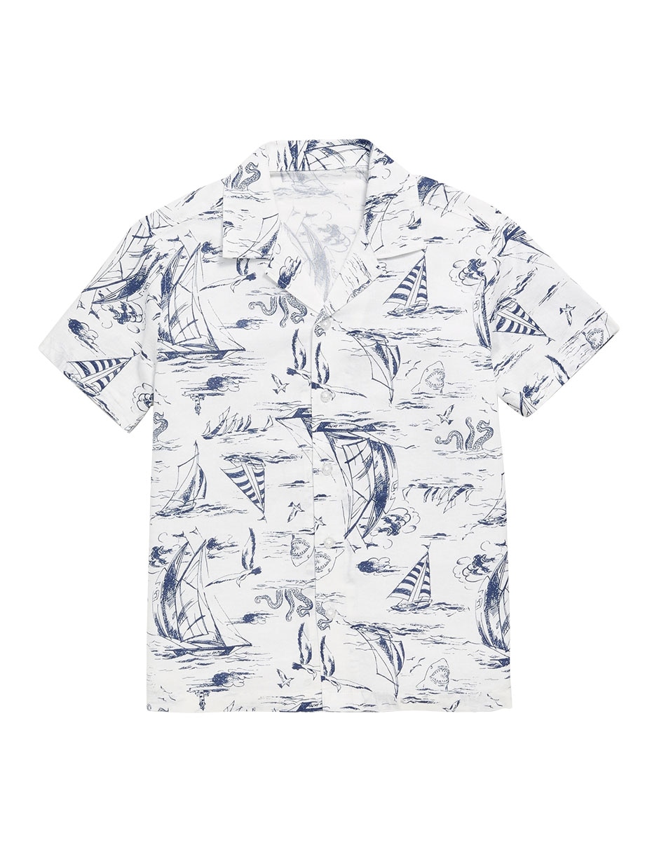 Camisa casual old navy de algodón manga corta para niño