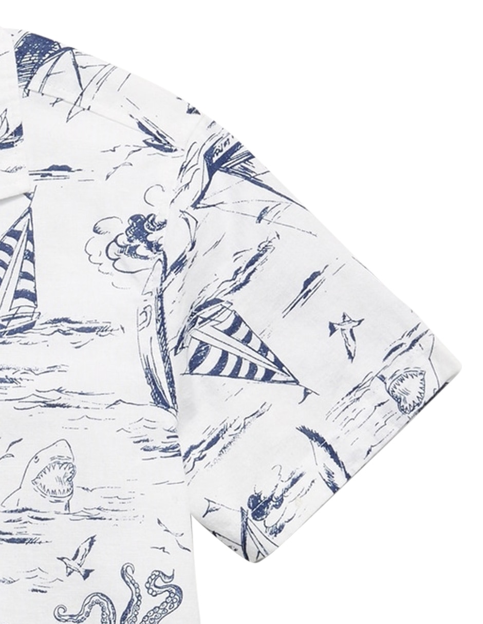 Camisa casual old navy de algodón manga corta para niño