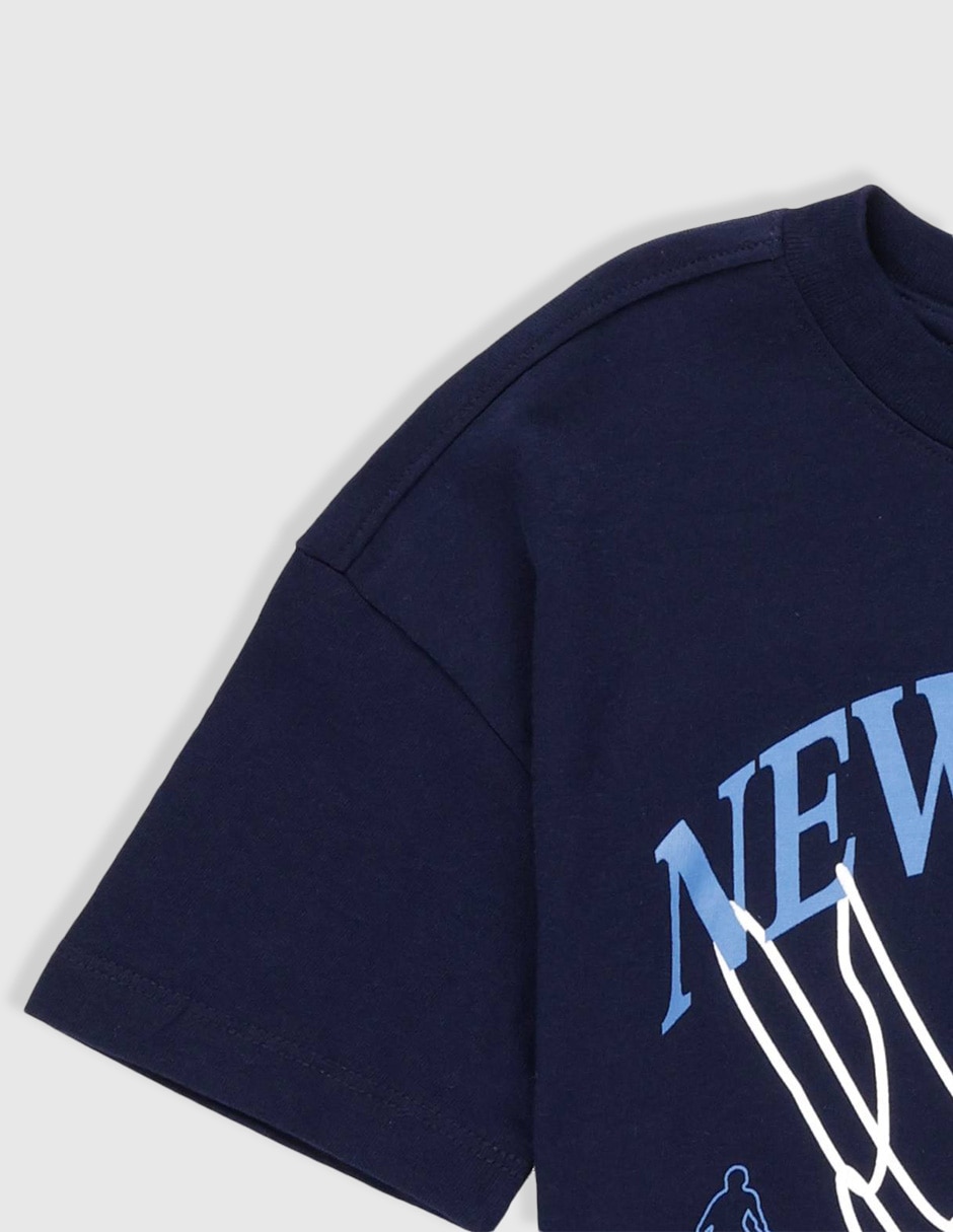 Playera Old Navy manga regular para niño