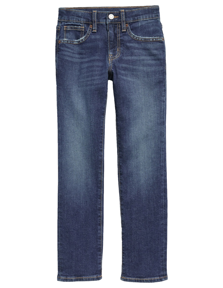 Jeans regular straight old navy lavado medio para niño