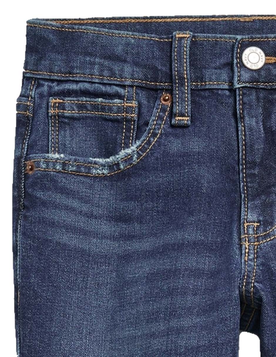 Jeans regular straight old navy lavado medio para niño