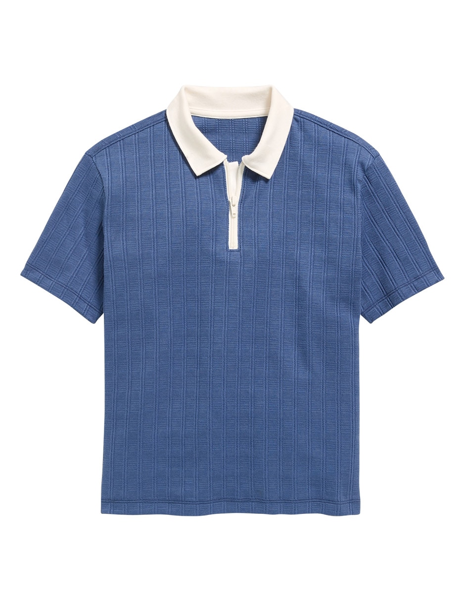 Playera tipo polo de algodón para niño Playera tipo polo de algodón para niño