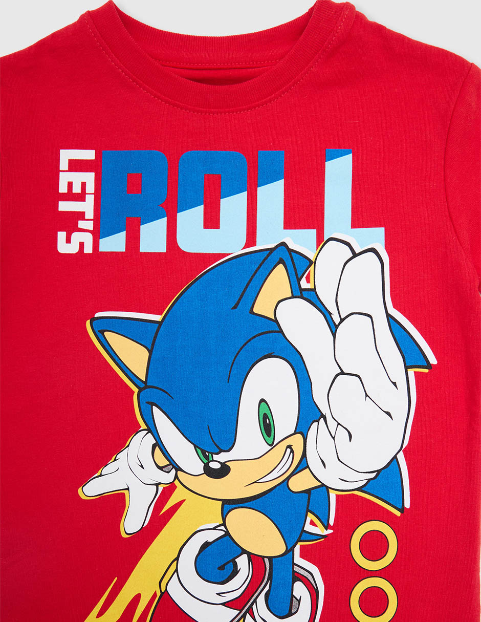 Playera Sonic Sonic manga corta para niño