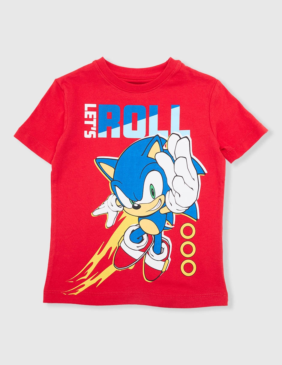 Playera Sonic manga corta para niño Playera Sonic manga corta para niño