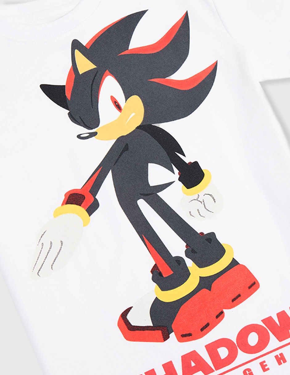 Player sonic shadow manga corta para niño