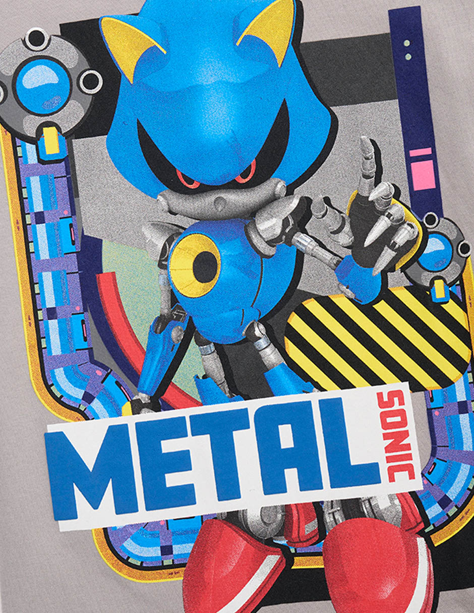 Playera sonic sonic sonic manga corta infantil niño