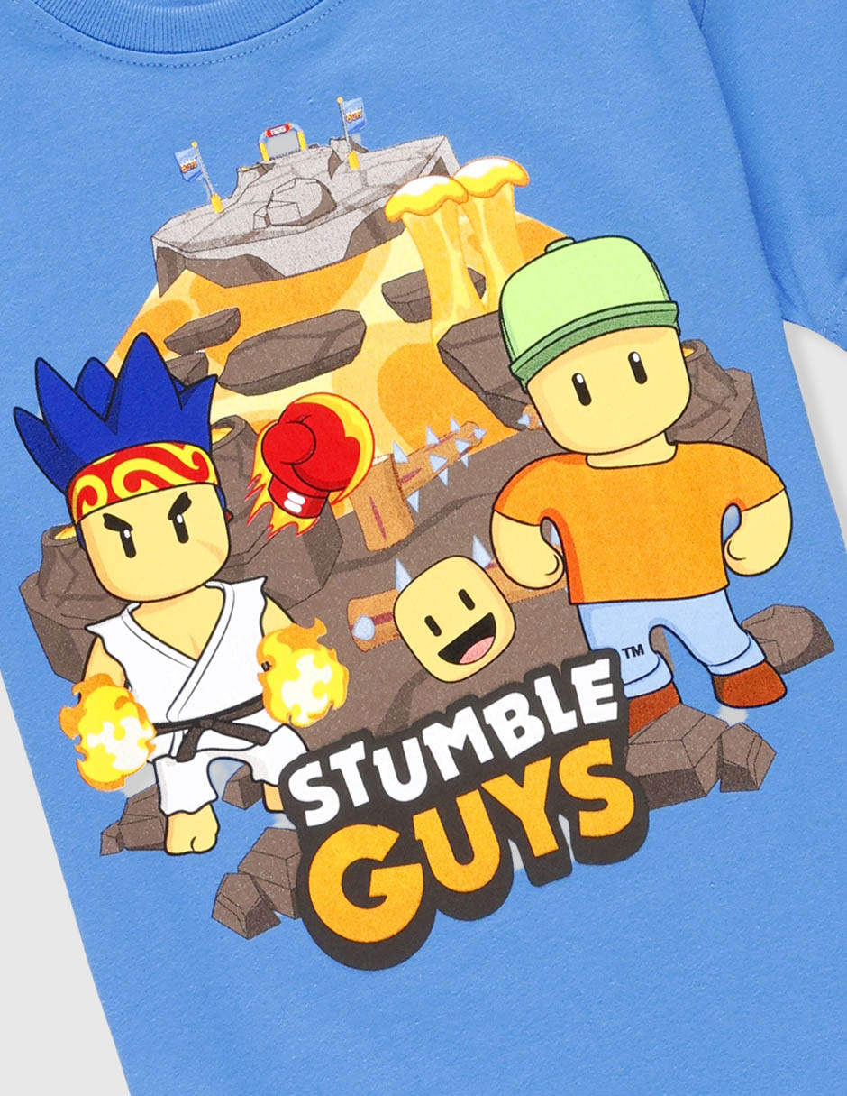 Playera Stumble Guys manga corta para niño