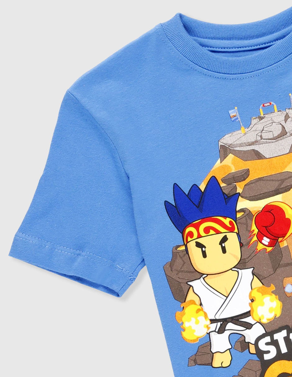 Playera Stumble Guys manga corta para niño