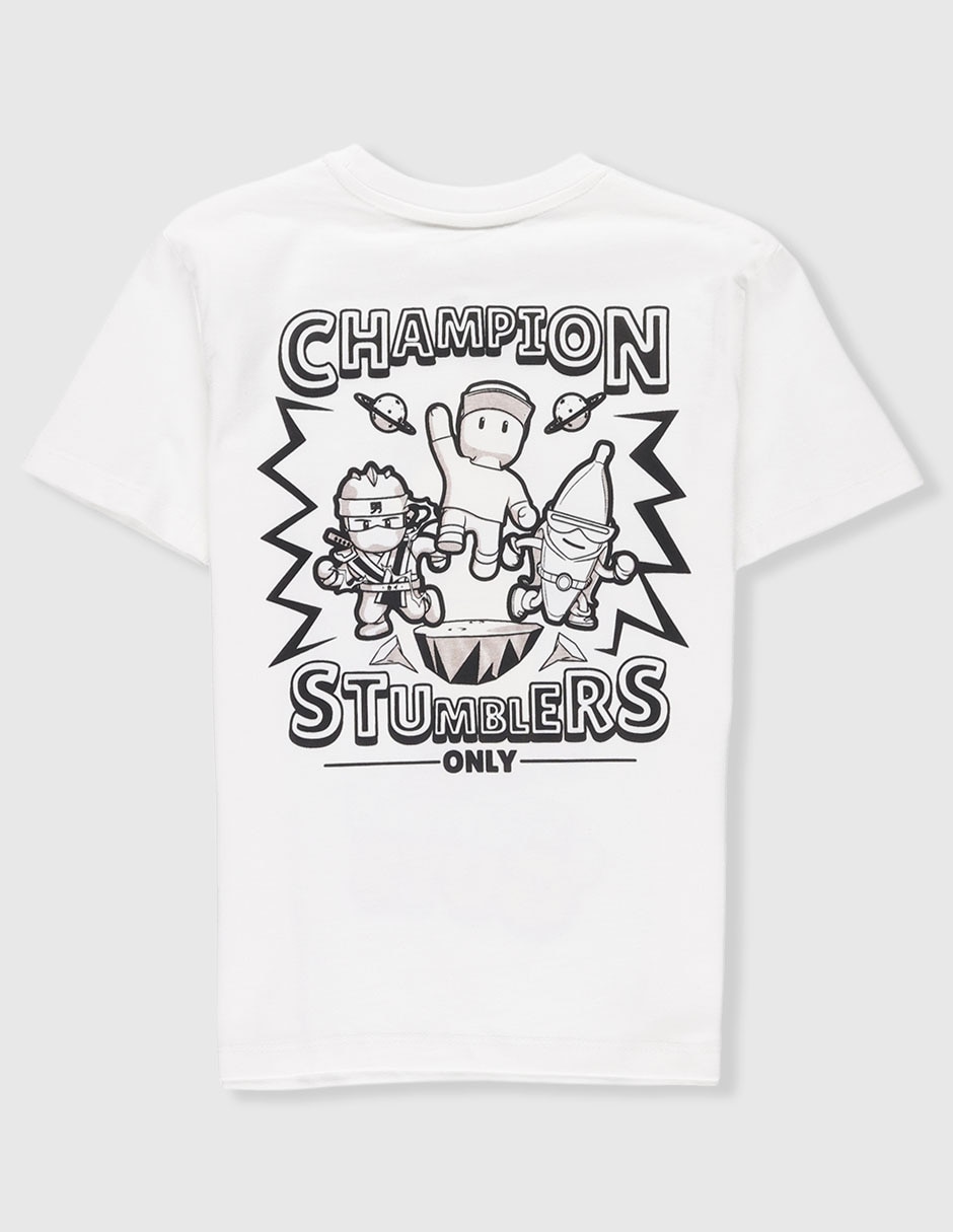Playera Stumble Guys manga corta para niño